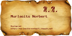 Murlasits Norbert névjegykártya